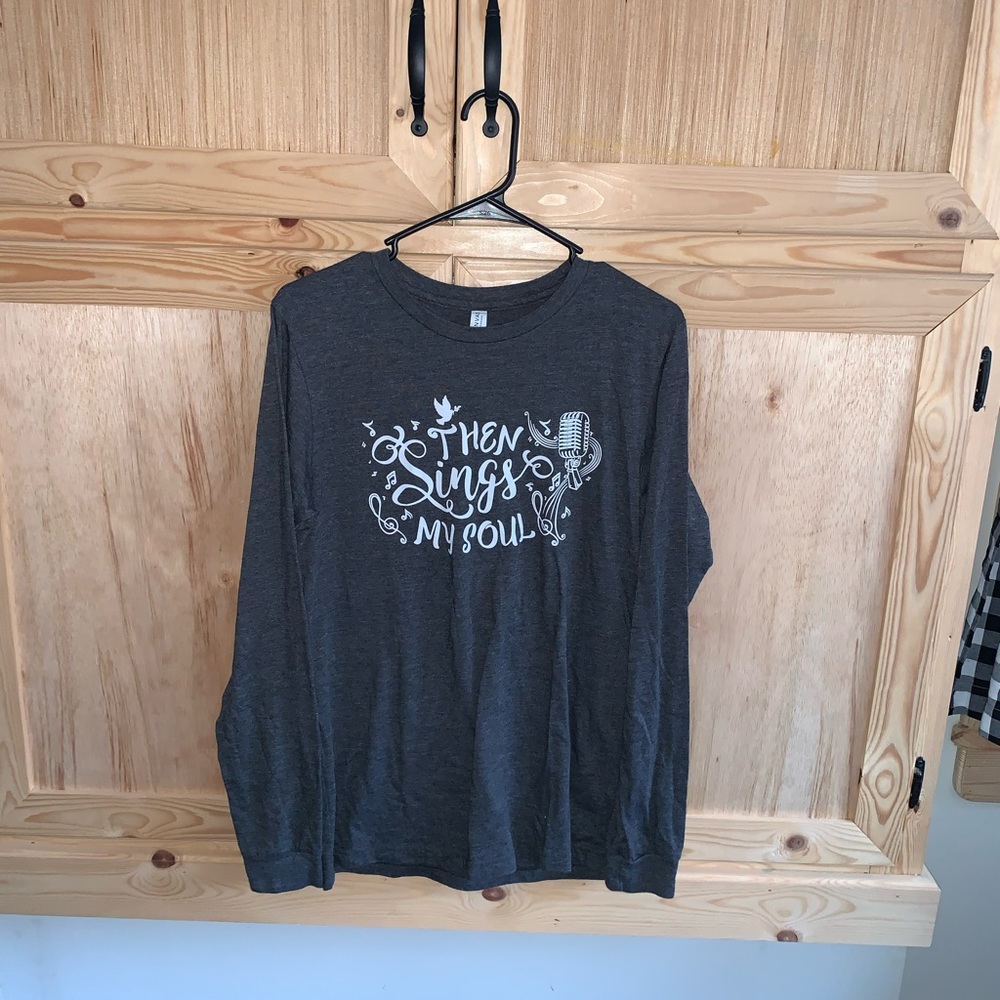 Bella Canvas “Then sings my soul” graphic tee shirt size M